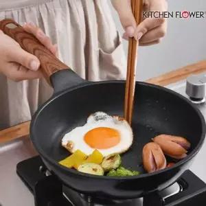 우드 손잡이 후라이팬 인덕션 스텐 30cm 가정용