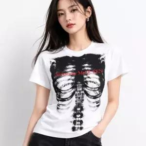 알렉산더맥퀸 립 케이지 프린트 티셔츠 797812 QZAM3 0900)