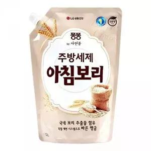 아침보리 리필 아침보리주방용 리필형주방세제 1.2L과일세정제
