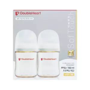 더블하트 모유실감 PPSU 젖병 160ml 트윈팩 제뉴