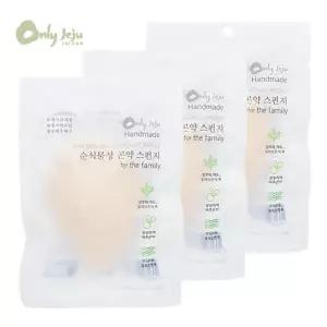 삼원캐슬 온리제주 건조형 곤약스펀지 사각형 X 3개