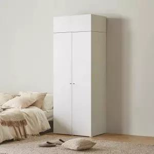 [가구] 그란데 키높이 행거 수납 싱글 옷장 80cm
