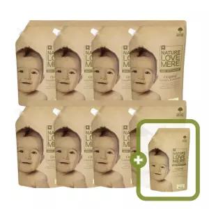 [4팩+4팩] 네이쳐러브메레 아기세탁세제 리필형 1300ml 4팩+4팩 + [GIFT] 아기세제 리필 오리지널향 500ml 1팩