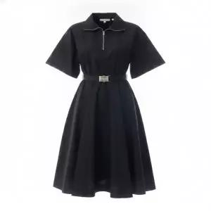 [프라다(PRADA)(YOOX)]PRADA 생산 숏 슬리브 리나일론 미디드레스 230738 1WQ8 F0002 1026493