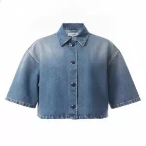 [프라다(PRADA)(YOOX)]PRADA 크롭 데님 셔츠 GFC061 16PK F0V3N 1026591