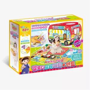 엉뚱발랄 콩순이 원터치 텐트 푸드트럭+나만의 주방 요리 매트 학습교재 수업교구 어린이 선물
