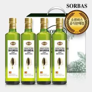 소르바스 해바라기유 500ml 4병 선물세트