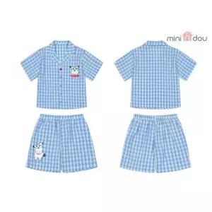 [롯데백화점]미니도우 미니도우 토비 여름 체크 상하세트
