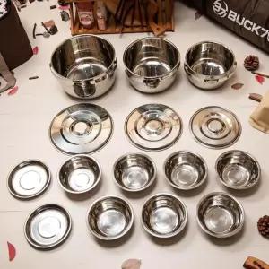 BUCK703 스텐레스 3중바닥코펠 5-6인용 15P