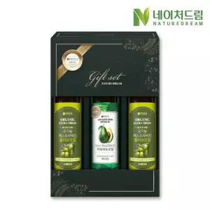 [선물세트+쇼핑백] 네이처드림 아보카도 1병 + 올리브 2병