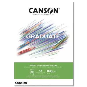 캔손 graduate 드로잉패드 160g A3 색연필 콘테 작업미술스케치북 크로키 준비물 그림 캘리그라피 미술 애