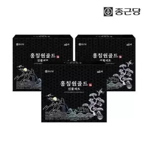 종근당 홍침원 홍삼스틱 앰플 침향환 골드 선물세트 3박스 국내산 6년근 진액 원액