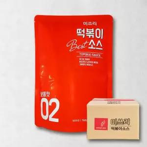 KIS02_780-20 미쓰리 떡볶이 대용량 분말 소스 2단계 보통맛 780g 20개 업소용 식자재 국물 떡볶이 양념 가