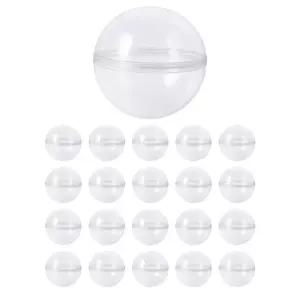 투명 원형 플라스틱 뽑기공 빈캡슐 추첨볼 60mm 20p