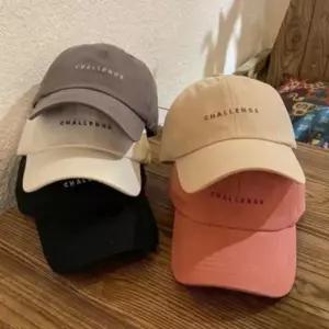 데일리 남녀공용 챌린지 로고 베이직 캡모자 영문 레터링 야구모 커플 볼캡 코디