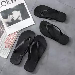 가벼운 초경량 커플 쪼리 미끄럼방지 슬리퍼 논슬립 발바닥 남여공용 세련된 블랙