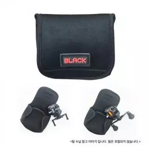 UST BLACK 네오프랜 베이트릴 파우치 릴 가드 릴 커버 릴 케이스 M 블랙