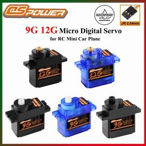 DSPOWER 9g 12g 마이크로 디지털 서보 플라스틱/메탈 기어 4.8~6.0V DC 미니카 비행기 헬리콥터 로봇 Wltoy