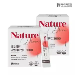 네이처드림 네오라인 리얼비타민C 3000 60포 2박스 /4달분/비타민/향산화/분말/건강기