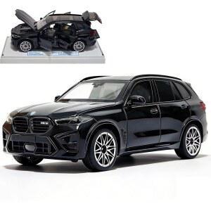 에르바디하고 장난감 자동차 1/24 BMW X5M 메탈 모델 자동차 소년용 가볍고 사운드가 뛰어난 장난감 자동차 컬렉션 모델 (블랙 사파이어 메탈릭)