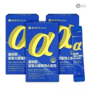 [올바른건강] 올바른 알파시클로덱스트린 3g x 14포 3박스 / 알파CD 제로파우더