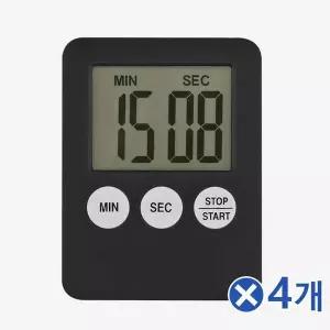 TBZ 자석형 다용도 쿠킹 타이머 블랙x4개 자녀교육 WFNNNX3