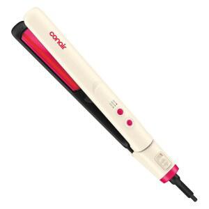 INFINITI PRO CONAIR 1인치 적외선 플랫 언 부드럽고 반짝이는 결과를 위한 헤어 스트레이트너 곱슬거림과 열 손상을 줄이기 위해 설계된 고급 스타일링 헤어 언 흰색