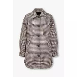 ARMANI EXCHANGE 여성 울 블렌드 하운드투스 체크 코트( A424310512)핑크