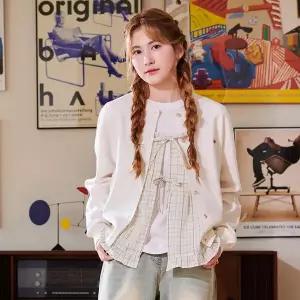 [에꼴리에] 여자 가을이월 소프트라운드넥 니트가디건 (26A5082)