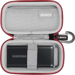 삼성 T5 EVO 휴대용 SSD 2TB/4TB/8TB 외장 솔리드 스테이트 드라이브용 RLSOCO 하드 케이스 및 WD
