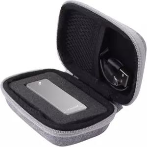 사브렌트 로켓 나노 1TB 2TB 512GB USB 3.2 10Gb/s 외장 알루미늄 SSD용 아넬로시 하드 캐리링 케이스