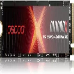 OSCOO 1TB NVMe PCIe 4.0 SSD 최대 7 400MB/s 읽기 및 6 500MB/s 쓰기 3D NAND 그래핀 히트싱크 PS5 게이밍