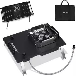 IGT 테이블용 블랙독 캠핑 레인지 7200w/24500Btu 휴대용 이소부탄 스토브 캐리백 포함 요리용 캠프
