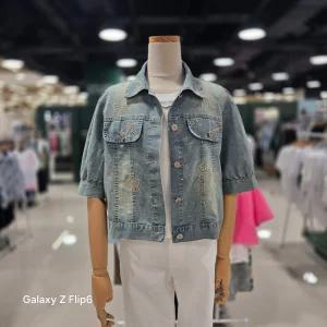 [멜로디가든]리본 반팔 청자켓 (M26M4J111 라이트블루)_CA