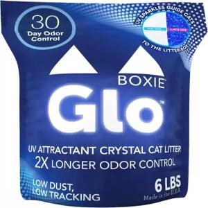 Boxie GloTM 30일 악취 제어 비응집 크리스탈 고양이 배설물 6파운드 자연 명소 자외선 차단제 부드러운