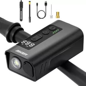 LED 헤드라이트가 장착된 2-in-1 미니 전기 자전거 펌프 디지털 게이지가 150 PSI 휴대용 타이어