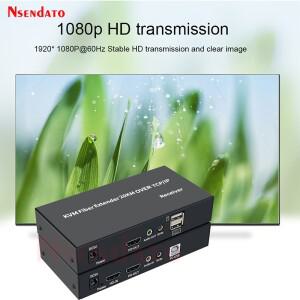 HDMI KVM 연장기 20Km 광케이블 지원 USB2.0 SC HDMI-광케이블 AV 송수신기 스위치