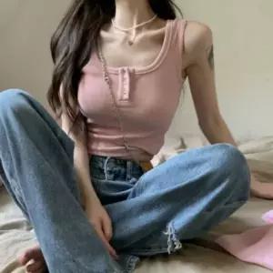 나시상점 나시 슬림핏 나시 골지 크롭 민소매 이너 크롭티 끈나시