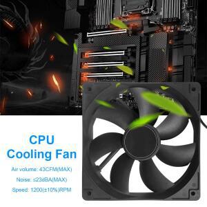 120mm 냉각 PC 라디에이터 CPU 팬 4핀 케이스 저소음 방열판 컴퓨터 액세서리