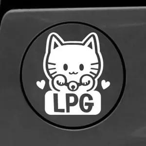 [골드스마일]고양이스티커 LPG 주유구스티커 자동차 차량용 차량 차스