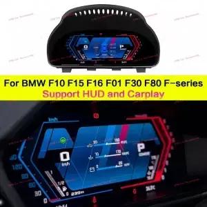 BMW F30 F10 F11 F06 F01 F25 F26 F15 F16 F85 F80 F82용 LCD 디지털 계기판 속도계 대시보드 HUD 카플레이