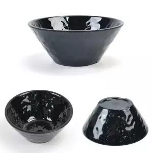 [골드스마일]멜라민 밥공기 밥그릇 국그릇 12.6x5.6cm 3호 블랙