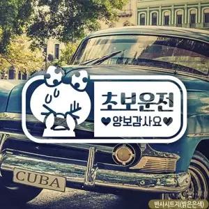 초보운전 스티커 차량용스티커 반사 차량 차량용 초보운전스