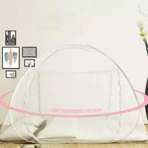 (사이즈 150x200cm 대형-퀸)가정용 야외용 원터치 방충망 캐노피 텐트 모기장