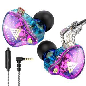 HJX QKZ AK6 PRO 유선 IEM 드라이버, 베이스 이어버드, 게이밍 비디오 인이어 음악 1DD 헤드폰, 11MM 포함, 딥 사운드, IEM(색상) 모니터 통화용 마이크 다이내믹