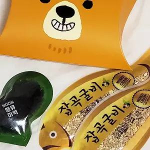 땡큐미역1개+잡곡굴비2개 명절선물 추석 한가위 어린이집 답례품 단체 생일 유홍보용판촉물 유치원 과자 홍
