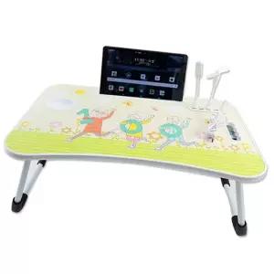 100세건강 USB 접이식 테이블 (가방미포함) 어린이좌식책상 원룸 보조USB책상 작은 손잡이 니책상 간이