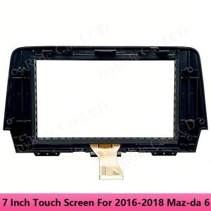 7인치 유리 터치 스크린 패널 디지타이저  센서 2016-2018 마쓰다 6 차량용 라디오 DVD 플레이어 GPS 네비