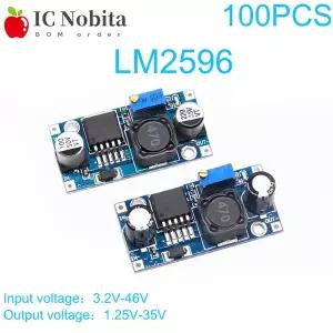 100PCS LM2596 DC-DC 벅 컨버터 모듈 3A 조정 가능한 스텝 다운 전원 공급 장치 24V  12V/5V/3V 전압 레귤