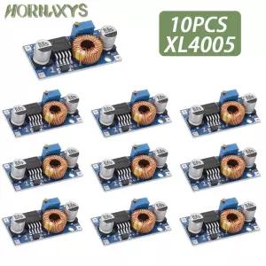 1-10pcs XL4005 DSN5000 LM2596 너머 DC-DC 조정 가능한 스텝 다운 5A 75W 전원 공급 장치 모듈 대용량 전